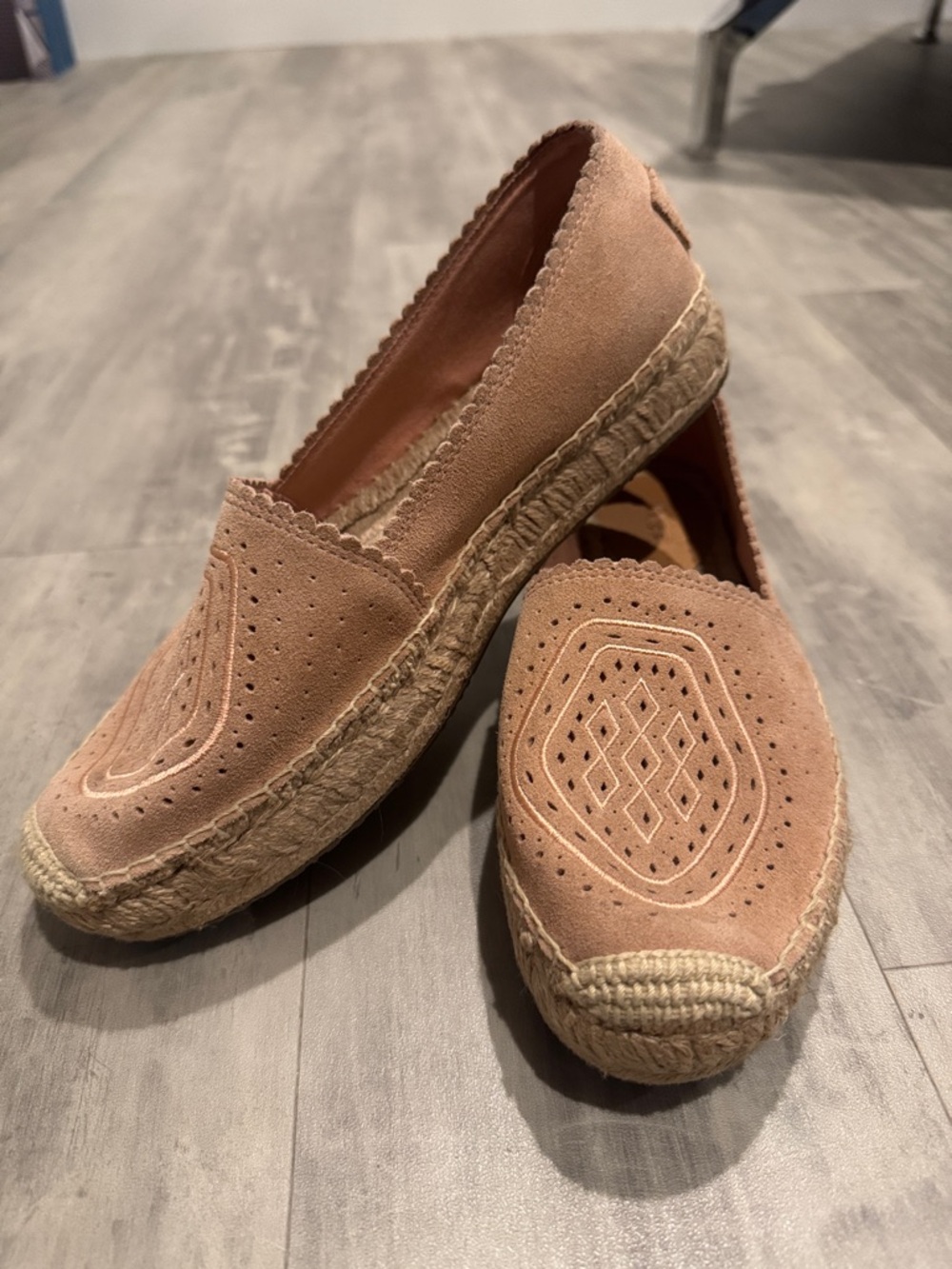 UGG Women's Blush Suede Espadrille Flats